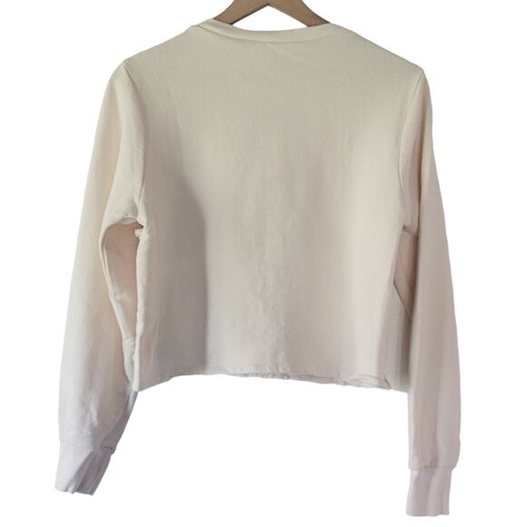 NEW Anthropologie Fringed Cream Sweater - Size: Medium - Picture 6 of 6